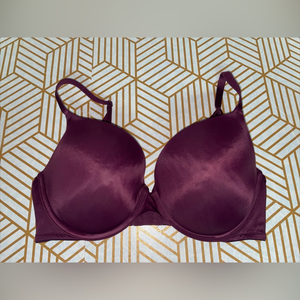 Purple Wear Everywhere Push Up Bra 34DD Pink Victoria's Secret